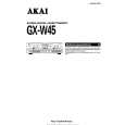 AKAI GX-W45 Owners Manual