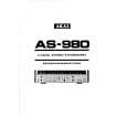 AKAI AS-980 Owners Manual