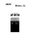 AKAI AP-M719 Owners Manual