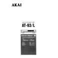 AKAI AT-93L Owners Manual