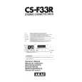 AKAI CS-F33R Owners Manual