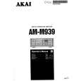 AKAI AM-M939 Owners Manual