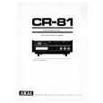AKAI CR-81 Owners Manual